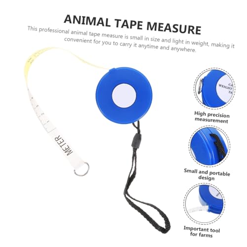 Cinta Métrica Flexible Azul 2.5m para Animales miniatura 7