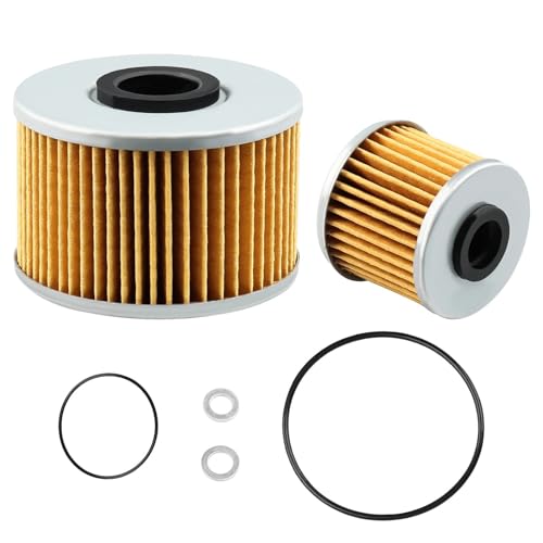 Filtro de Aceite Filtro Compatible con Honda Pioneer 1000 1000-5 2016-2020 para 15412-MGS-D21 15412-HP7-A01 91301-107-000 Kit de filtro aceite