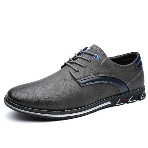 Image of Men's Oxford Casual Dress Shoes Classic Tuxedo Lace-up Lightweight Formal Loafers