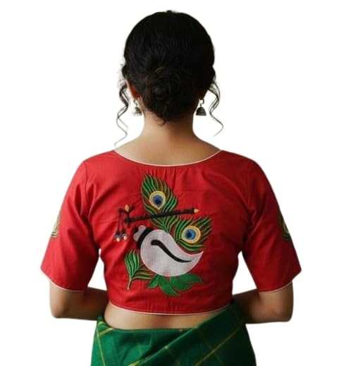 Ridwan Fashion Pure Cotton Woman Blouse with Embroidery Design|Traditional, Comfortable, Lightweight|SL_288-picture-23