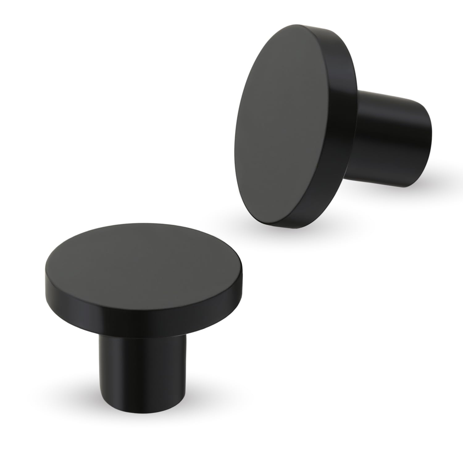 LAPO 9 Piece Knobs for Cabinets– Modern Stainless Steel Drawer Knob for Kitchen, Wardrobe, Cupboard, and Home Furniture (Black Finish)-image-31