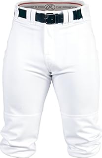 Rawlings mens Knee High baseball pants, White, Medium US