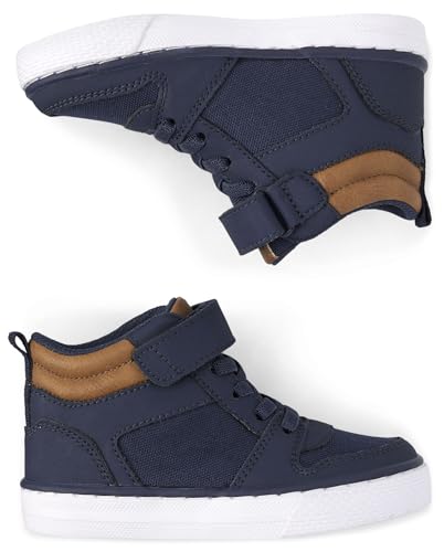 Image of The Children's Place Boys Boys Casual Lace Up Hi Top Sneakers