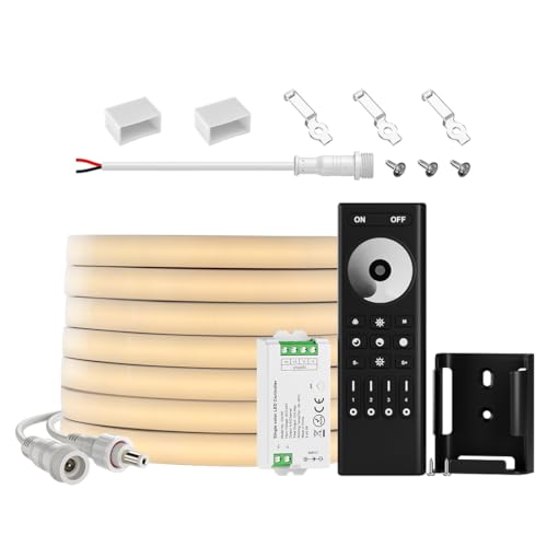 Tira LED COB 16.4FT IP67 3000K Control RF Kit miniatura 1