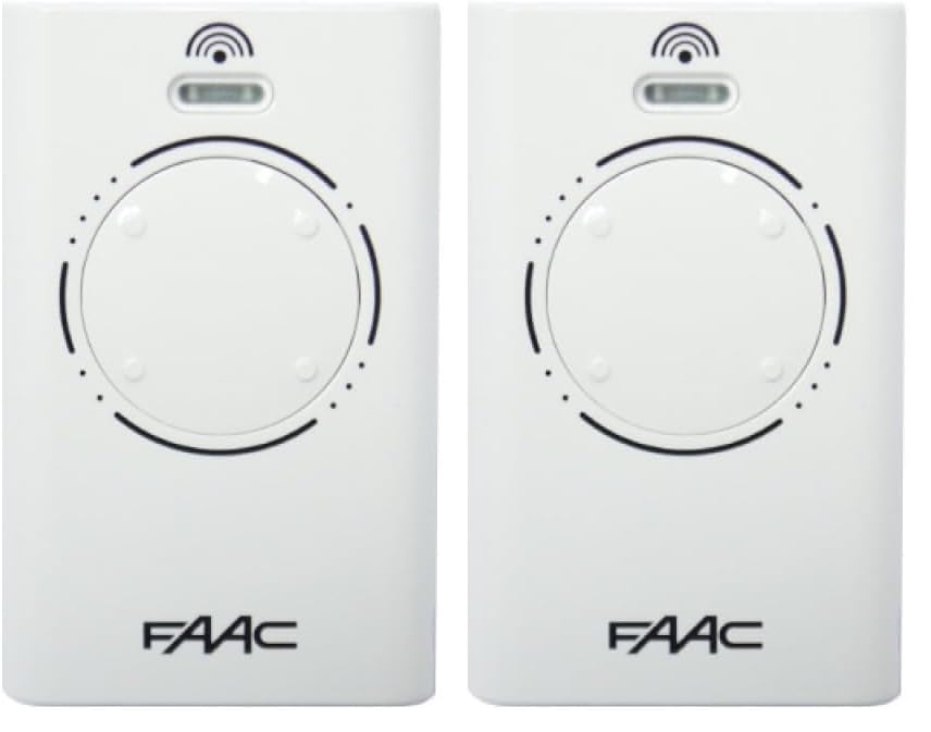 FAAC - Télécommande FAAC XT4 868 SLH, 868 MHz, 4 Boutons (Lot de 2)