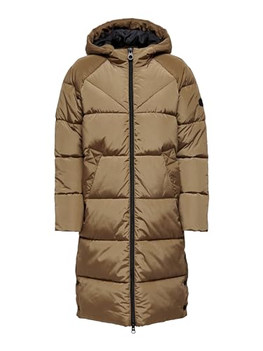 ONLY Damen Onlamanda lang buffer frakke Cc Otw Mantel, Toasted Coconut, L...