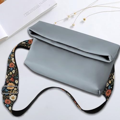 Image of Adjustable Purse Strap Replacement, Wide Shoulder Canvas Bag Strap, Crossbody Handbag Strap