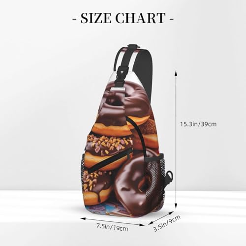 Bolso Cruzado Donuts Chocolate para Hombre y Mujer miniatura 3