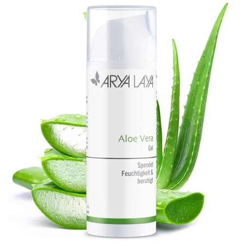 ARYA LAYA Aloe Vera Gel, 150 ml – Gesichts-Pflege für viele Hauttypen, Feuchtigkeits-Pflege kühlend, beruhigend und entzündungshemmend, vegan