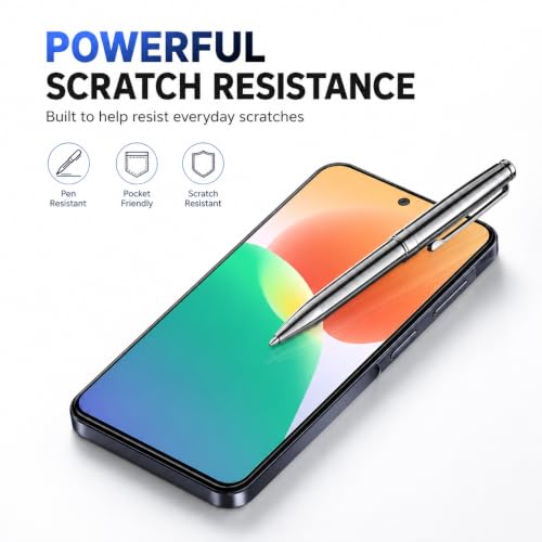 Image of FIRST MART Tempered Glass Screen Protector for Samsung Galaxy F70 Pro 5G - Full-Glue Screen Guard, 3D Edge to Edge, HD Clear, Bubble-Free, Case-Friendly, Black, Pack of 2