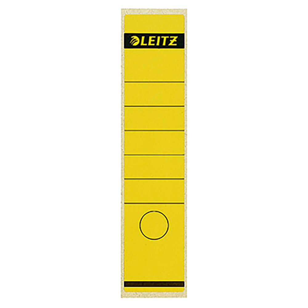 Leitz 16400015 – Self-Adhesive Label, Yellow, Rectangle, Ring Binder, Paper)