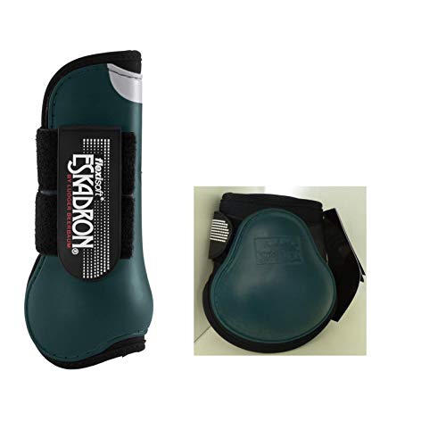 Eskadron Flexisoft Gamaschen + Streichkappen 4er Set VB/WB racinggreen Cover