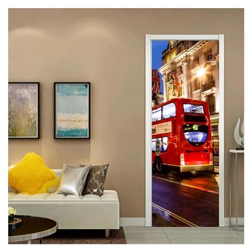 Couverture de porte adhésive masquant défauts sticker mural 90x200