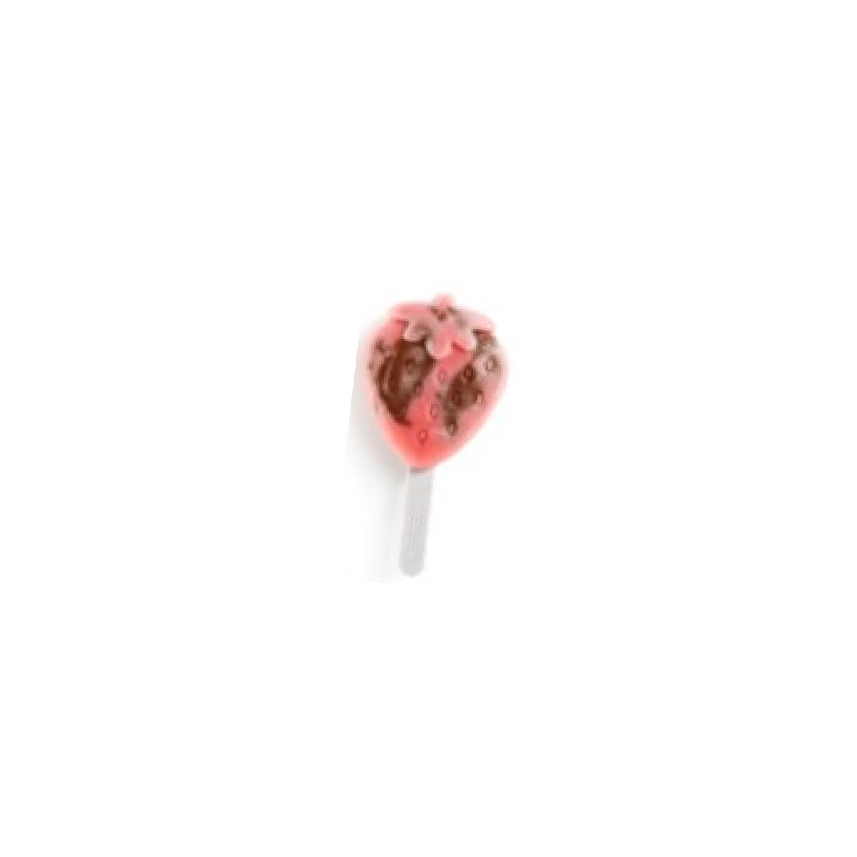 Lékué Pack de Moldes para Helados en Forma de Fresa, Silicona platino Rojo, 95 ml x 4 Unidades