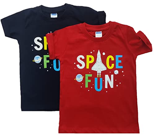 Image of Cotton Kid's Wear T Shirt for Boys Shorts Casual Comfortable Jeant Wear Shirt Casual Look Outfit for Any Function Solid Colors & Design