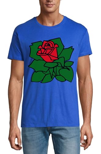 T-shirt col rond coton Lush Rose bleu roi : le confort absolu d'une maille premium pour homme