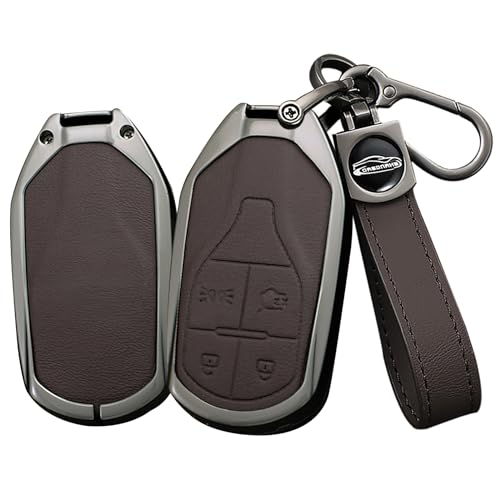 Boîtier clé Maserati Ghibli et Levante protection marron finition premium longue