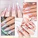 Artdone Sheer Gel Nail Polish Set Jelly UV Gel 6 Colors Translucent Milky White Pink Nude Brown Colors Nail Polish For All Seasons