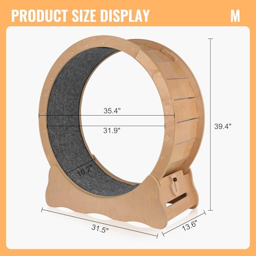 VAIDPRO Roda para gatos, roda de exercícios para gatos, rodas de corrida de 89,9 cm para gatos em am