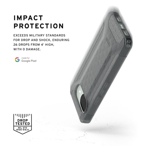 Image of Urban Armor Gear UAG Scout Slim Rugged Non-Slip Impact Resistant Protection Case /Cover Designed for Google Pixel 9a (2025) Military Drop Tested - Ash