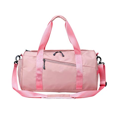 zhbotaolang Aptitud Bolso Yoga Gimnasio Viajar Maleta Aire Libre Deportes Bolsas de Hombro Multifuncional Unisexo Rosado