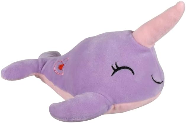 Greenbrier Valentine Squishy Pals, 7 Inches - Narwhal, Unicorn, Hedgehot and Rhino