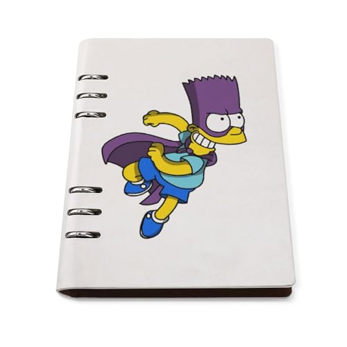 ノート ザ・シンプソンズ メモ帳 バインダーノート A5 6穴 90枚 てちょう ハードカバー メモ ンダー A5サイズ 横罫線 ??本 文房具 オフィス用品 ルーズリーフ 学生 キャンパス おしゃれ プレゼント 贈り物