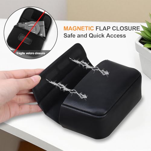 Funda para Cámara Lacdo Compatible Canon PowerShot SX740 Negra miniatura 5