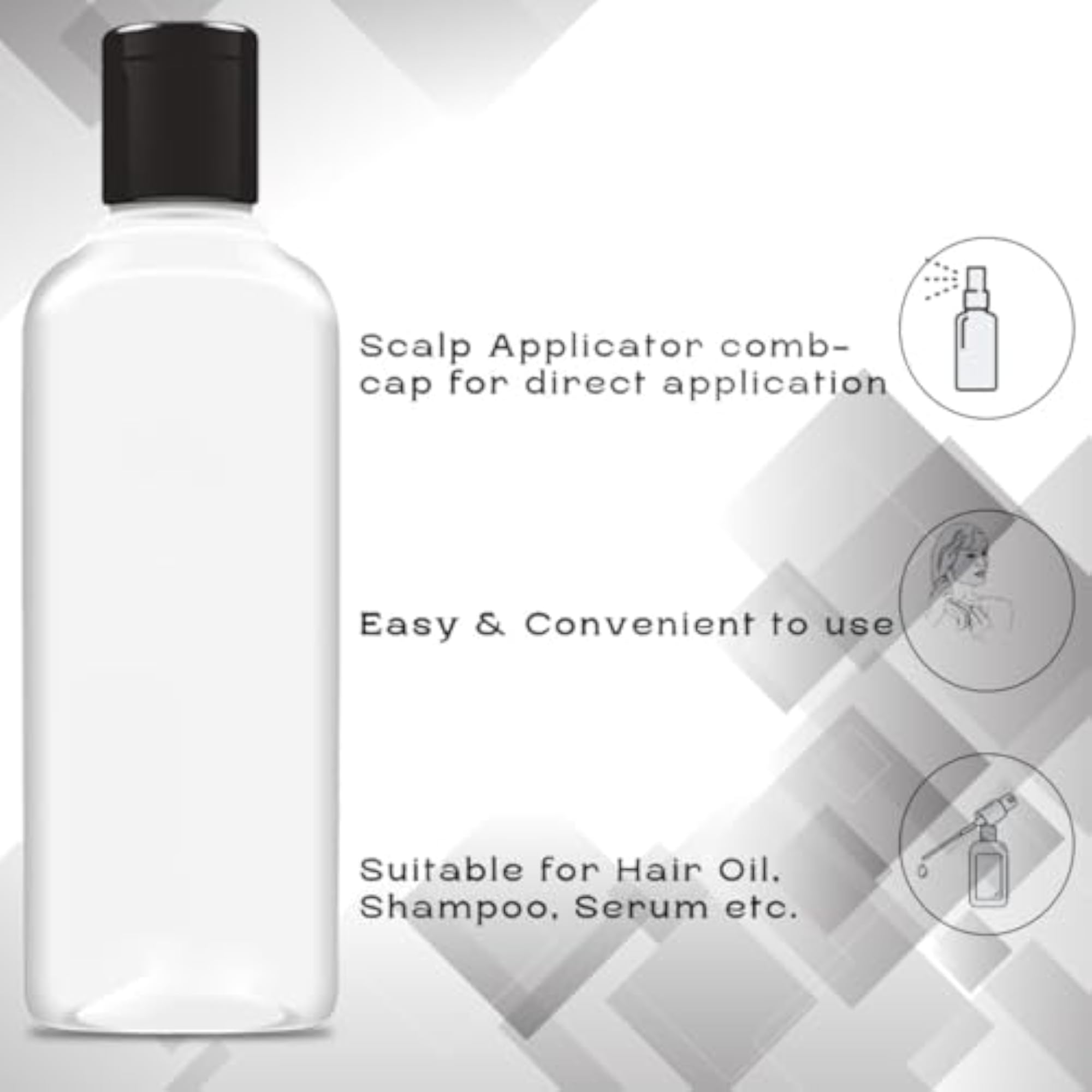 200ml Squeeze Bottle With Flip-Top Cap (Set Of 24)