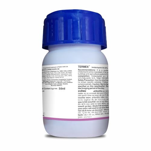 Image of TATA RALLIS TermeX Termite Control, Anti Termite Chemical For Construction | Termite Killer Chemical For Long Lasting Control| Deemak Killer | Pest Control, 50ml