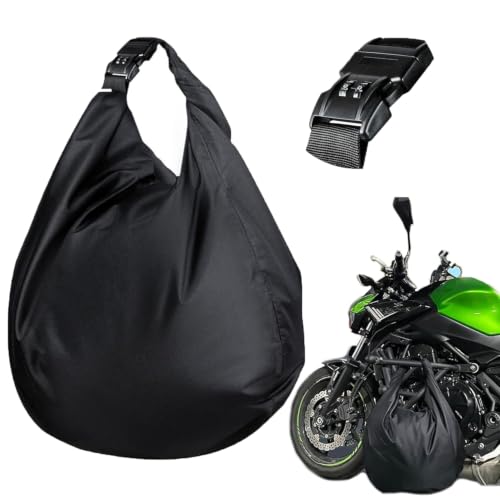 JINGLOUA Bolsa para Casco de Moto Antirrobo Impermeable Bolsa de Transporte Oxford,para Casco de Bicicleta, Esquí o Equitación Tamaño Grande con Cierre Seguro,Anti Theft and Waterproof(71x53cm)
