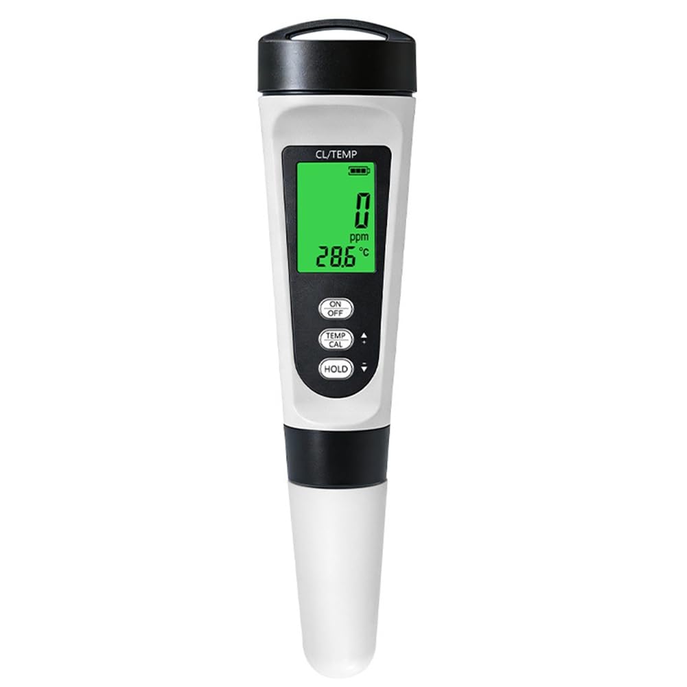 Jnchdghwa As Shown Multifunction Digital Residual Chlorine Tester Water Quality Tester Cl2 Meter Pool Aquarium Drinking Water Testing Pen