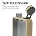 GSI Outdoors, Boulder Flask, Rugged and Shatter-Resistant, Outdoor Hip Flask, Sand, 6 Fluid Ounces