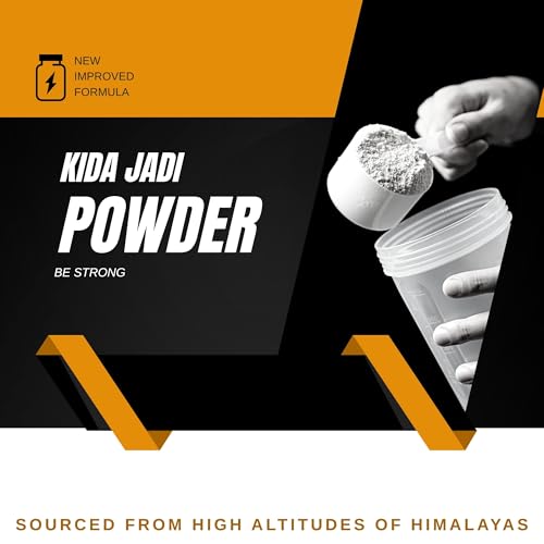 Image of Kida Jadi Premium Yarsagumba Powder, 100% Pure Wild Cordyceps Sinensis, Dietary Food Supplement, 100 Grams