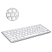 Produktbild BORIYUAN Ultra dünn Bluetooth 3.0 Wireless Tastatur (Qwertz) Kabellose Deutsche Keyboard, Kompatibel mit Allen iOS, Android, Mac, und Windows Geräten - (Weiß)