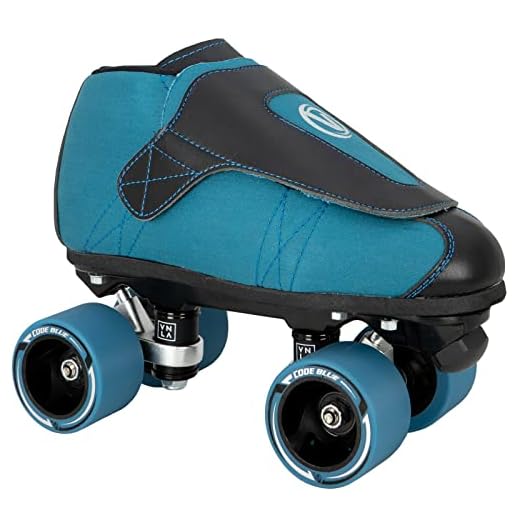 VNLA Junior Code Blue Jam Skate for Men and Women - Indoor Unisex Roller Skate (Men 5 / Women 6)