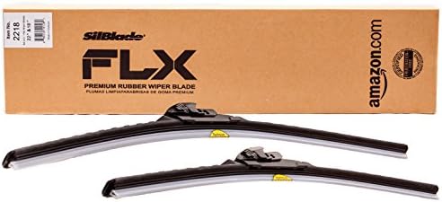 SilBlade FLX 2218 Premium Beam Wiper Blade Set - 22"/18" | Fits various models of Acura, Cadillac, Chevrolet, Chrysler, Dodge, Eagle, GMC, Honda, Hyundai, Infiniti, Lexus, Mazda, Mitsubishi