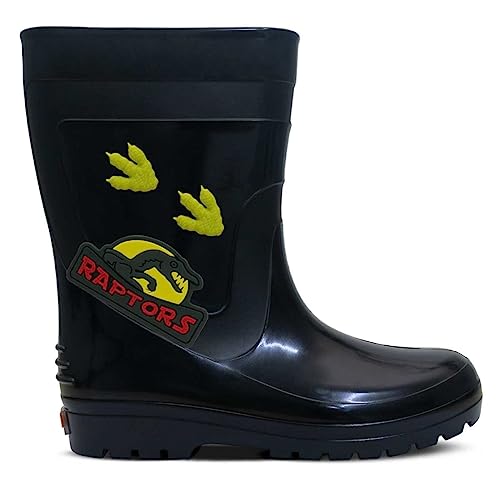 Bota Galocha Masculina Infantil Nº 25 Ao 32 Botinha Dino 09.13 (Preto, br_footwear_size_system, litt