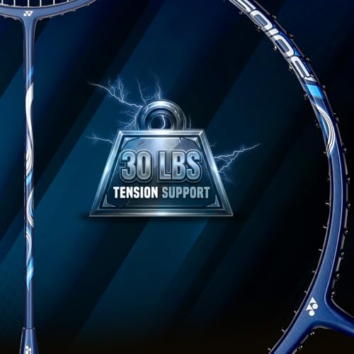 Image of Yonex Graphite Strung Badminton Racquet Astrox Lite 45i (G4, 77 Grams, 30 lbs Tension, Blue Silver)