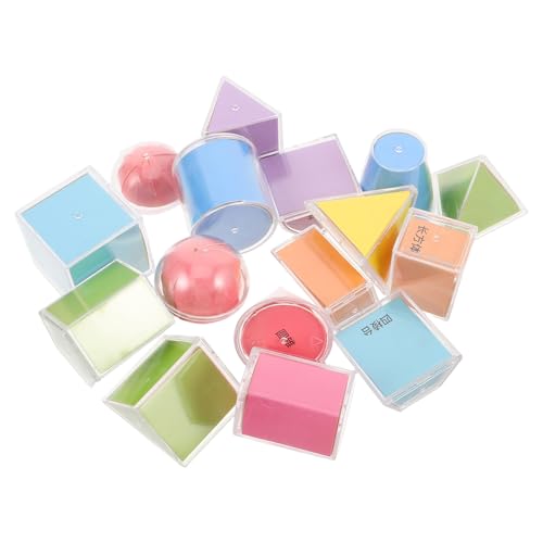 Blocs géométriques manipulables pliables (16 pcs) pour apprentissage