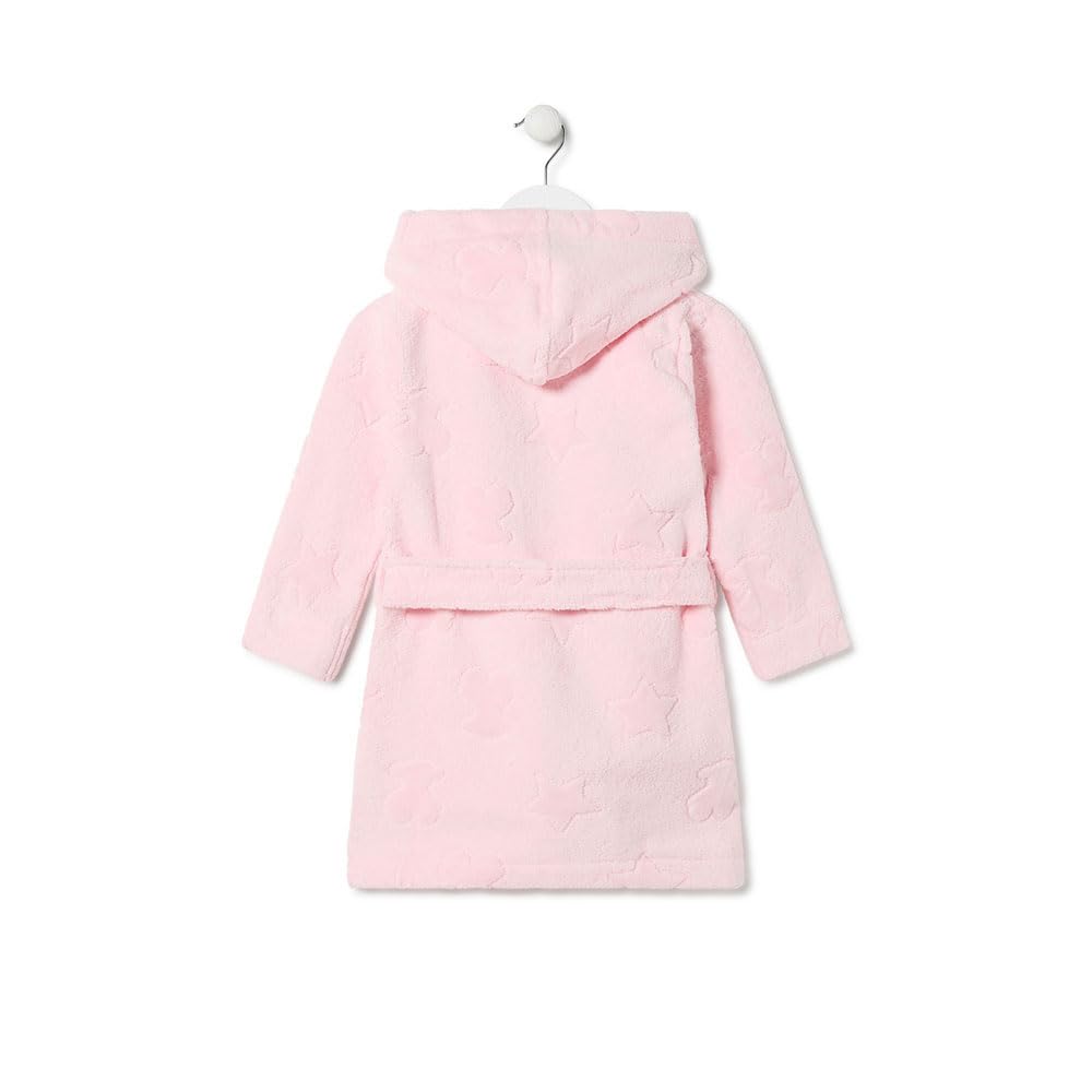 TOUS BABY - Albornoz de Rizo para tu Bebé. Color Rosa (Talla M/de 2 a 3 años)