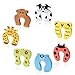 DoGeek Fermaporta 7 pezzo Door Stopper Finger Pinch Guard Sicurezza del Bambino Protezione Foam Animals Kit Protezione Bambini