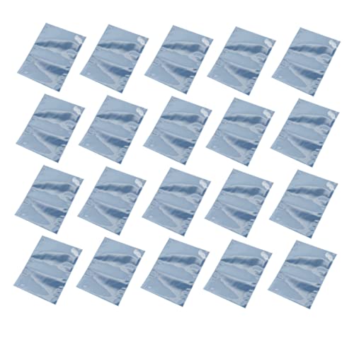 COLLBATH 100pcs Pe Bag Electrostatic Bag Anti-static Pouch Resealable Antistatic Bags Electronic Device Antistatic Bag Esd Shielding Bags SSD Hdd Bag Anti-static Main Board Bag or Blue