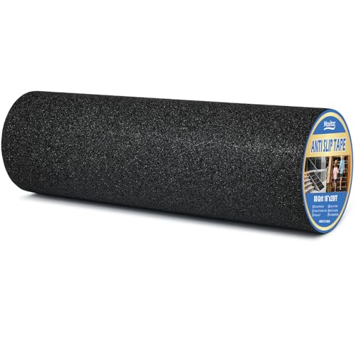Image of 16 Inch x 20FT Anti Slip Traction Tape, Wide Non Slip Grip Tape with 80 Grit Abrasive Surface for Stairs, Ramps, Walkways, Garage Floors, Indoor Outdoor, Black