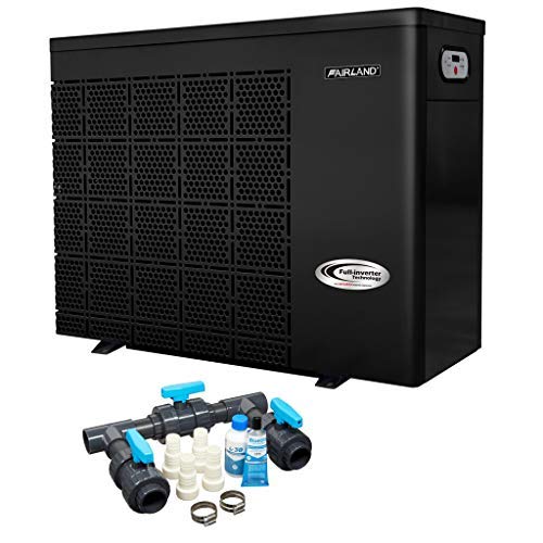 Well2wellness Heating Pump Heizpumpe Full-Inverter plus Iphc25 by Fairland - Poolheizung with a Heizkapazität to 10 Kw + Bypass Set Basic