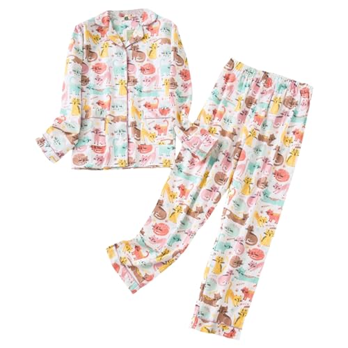Pyjama chaud femme en coton doux et respirant à séchage rapide pour l'hiver