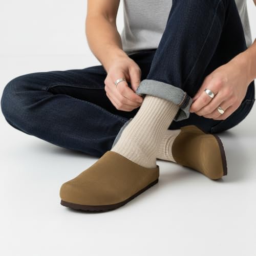 CUSHIONAIRE Heath Suede Clogs Men