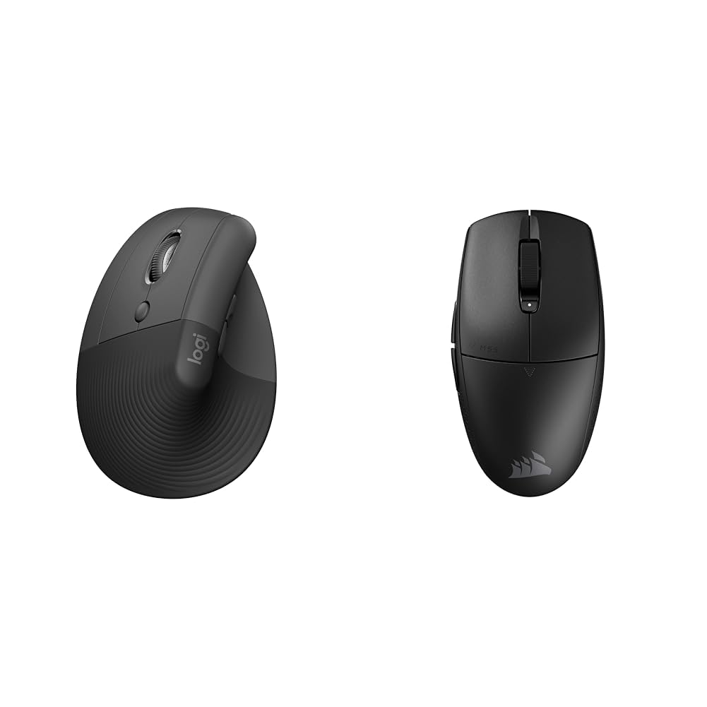 Logitech Lift Left Souris & Corsair M55 Wireless Souris de Jeu