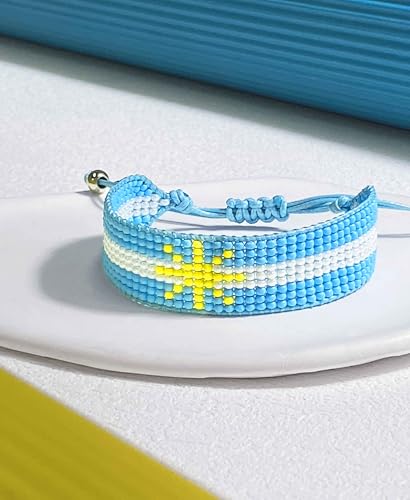 Pulsera ajustable artesanal de banderas para hombres y mujeres miniatura 3