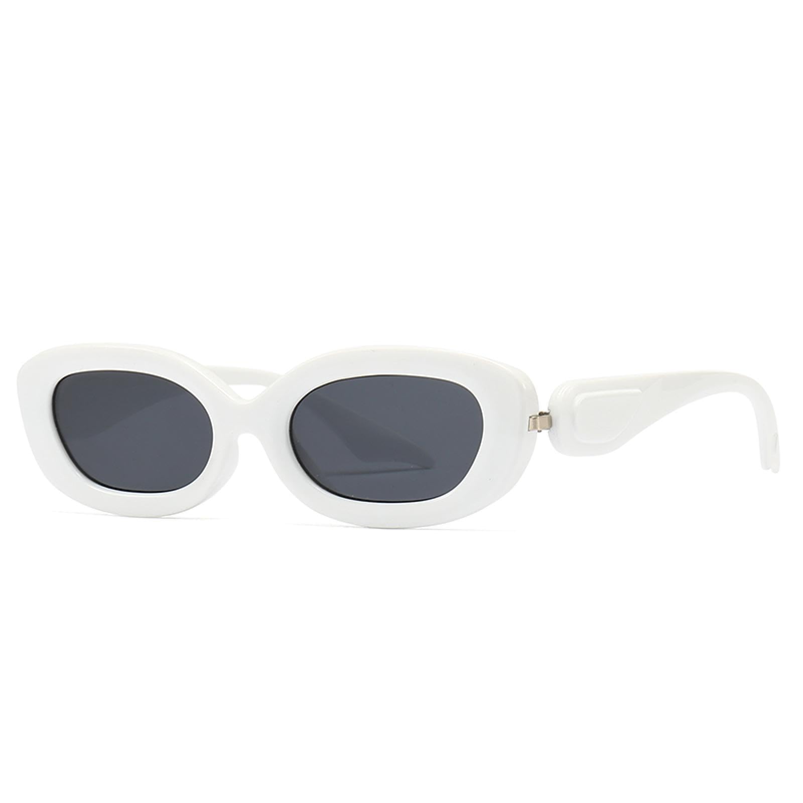 Owalne, dekoracyjne okulary przeciwsłoneczne dla mężczyzn, nowoczesne, retro zauszniki, okulary przeciwsłoneczne w stylu jumping dla kobiet